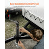 VEVOR A-Frame Trailer Jack, 2000 lbs Dynamic Load Capacity, Trailer Jack Stand with Handle & Rectangular Footpad, 15-inch Vertical Travel, Suitable for RV, Horse, Utility Trailers, Yacht Trailers