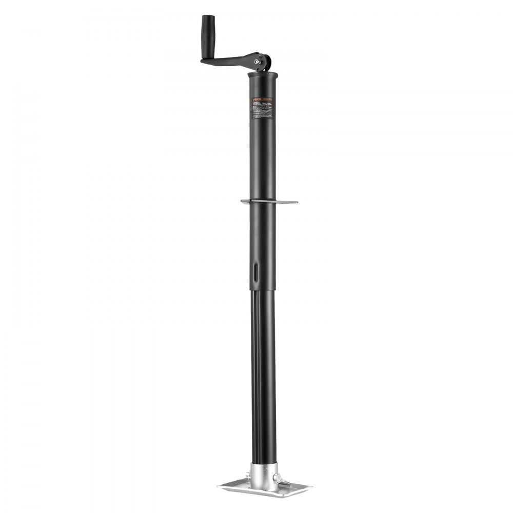 VEVOR A-Frame Trailer Jack, 2000 lbs Dynamic Load Capacity, Trailer Jack Stand with Handle & Rectangular Footpad, 15-inch Vertical Travel, Suitable for RV, Horse, Utility Trailers, Yacht Trailers