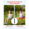 VEVOR Swing Set for Backyard, 32 in Saucer Swing Seat and Belt Seat, with Heavy Duty A-Frame Metal Stand, 440 lbs Load Capacity, Reinforced with Spiral Ground Anchors, Swingset Outdoor for Kids