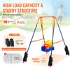 VEVOR Swing Sets for Backyard, 3-in-1 Toddler Swing Set with 4 Sandbags, Foldable Metal Stand, Easy to Assemble, Swingset Indoor/Outdoor for Kids 3-6 Years, Youth 6-10 Years and Teenagers 10+
