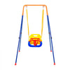 VEVOR Swing Sets for Backyard, 3-in-1 Toddler Swing Set with 4 Sandbags, Foldable Metal Stand, Easy to Assemble, Swingset Indoor/Outdoor for Kids 3-6 Years, Youth 6-10 Years and Teenagers 10+