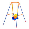 VEVOR Swing Sets for Backyard, 3-in-1 Toddler Swing Set with 4 Sandbags, Foldable Metal Stand, Easy to Assemble, Swingset Indoor/Outdoor for Kids 3-6 Years, Youth 6-10 Years and Teenagers 10+