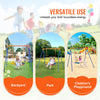 VEVOR Swing Sets for Backyard, 440lbs Load Capacity Swing Set, 40" Saucer Swing Seat with Heavy Duty A-Frame Metal Swing Stand and Adjustable Rope, Easy to Assemble, Swingset Outdoor for Kids