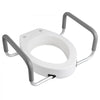 VEVOR Raised Toilet Seat with Arms, 300 lbs Load Capacity, 3.5-Inch Lift Height, Widened Commode Elevated Toilet Seat Riser with Padded Handles for Seniors, Elderly, Handicap, Disabled, and Adults