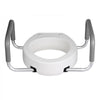 VEVOR Raised Toilet Seat with Arms, 300 lbs Load Capacity, 3.5-Inch Lift Height, Widened Commode Elevated Toilet Seat Riser with Padded Handles for Seniors, Elderly, Handicap, Disabled, and Adults