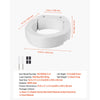 VEVOR Raised Toilet Seat, 300 lbs Load Capacity, 3.5-Inch Lift Height, Commode Elevated Toilet Seat Riser with Enlarged Opening for Seniors, Elderly, Handicap, Disabled, and Adults, Fits Round Bowl