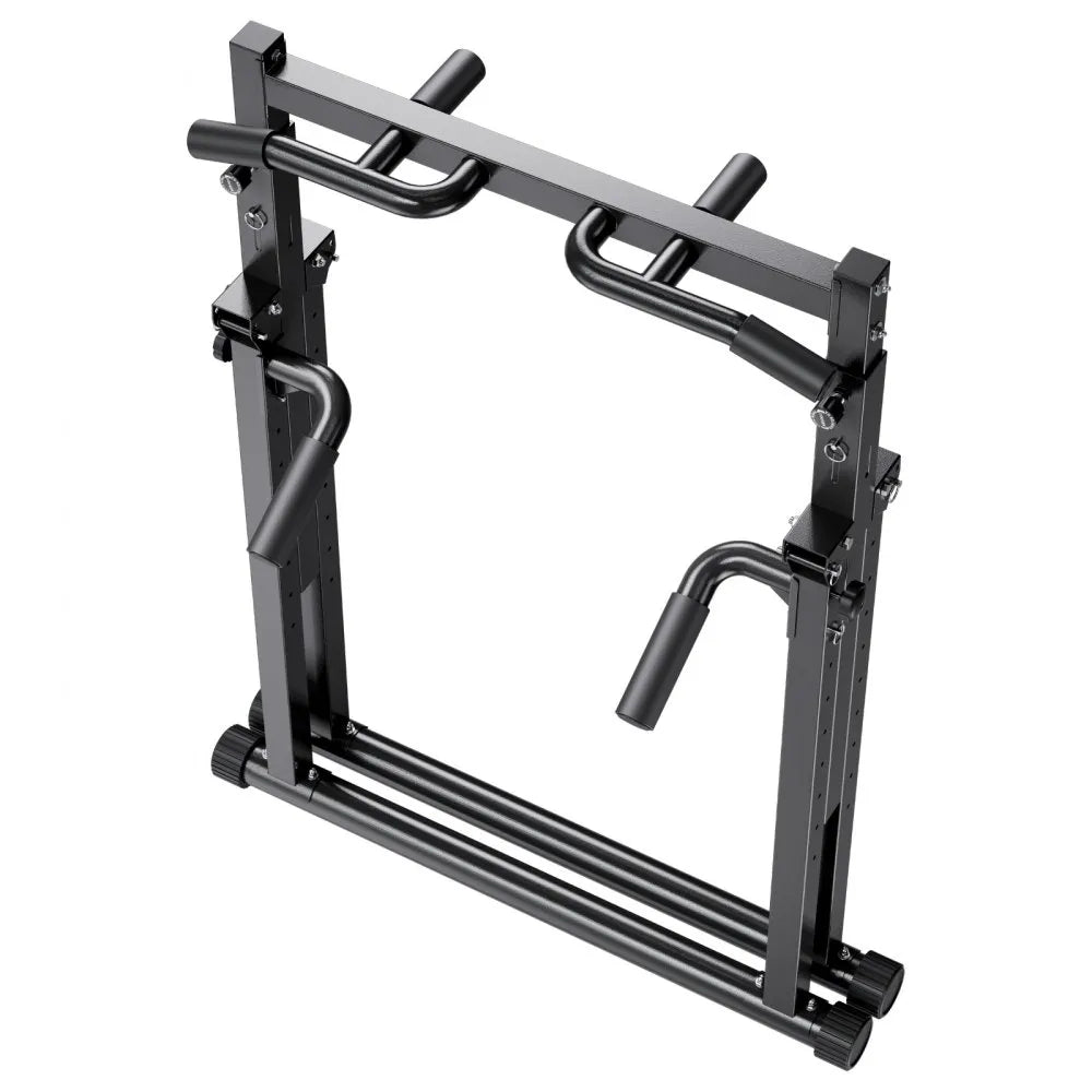 VEVOR Pull Up Bar, 330LBS Capacity Portable Pullup Bar Station, Pullup Bars Free Standing with Triangular Structure & Heavy-Duty Steel Tube, 9 Level Height Adjustment Gravity Fitness for Arms, Back