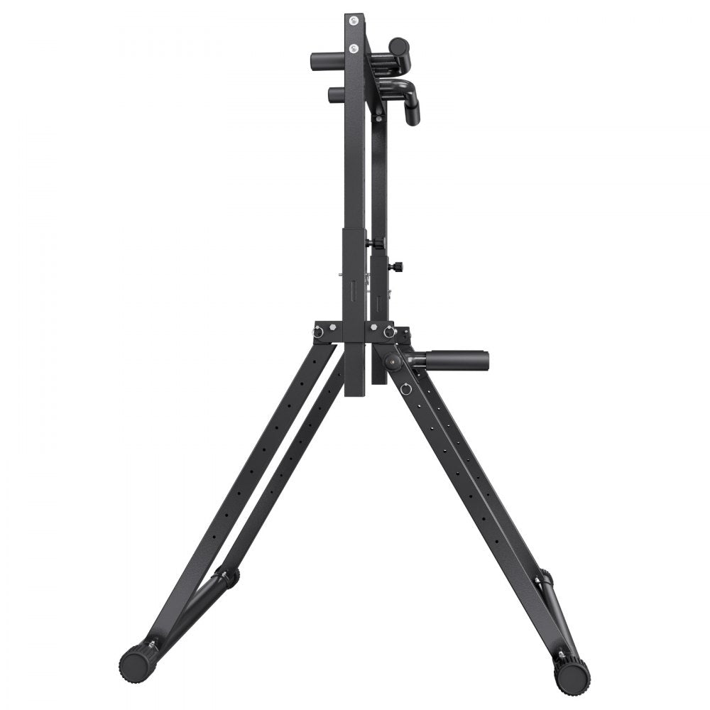 VEVOR Pull Up Bar, 330LBS Capacity Portable Pullup Bar Station, Pullup Bars Free Standing with Triangular Structure & Heavy-Duty Steel Tube, 9 Level Height Adjustment Gravity Fitness for Arms, Back