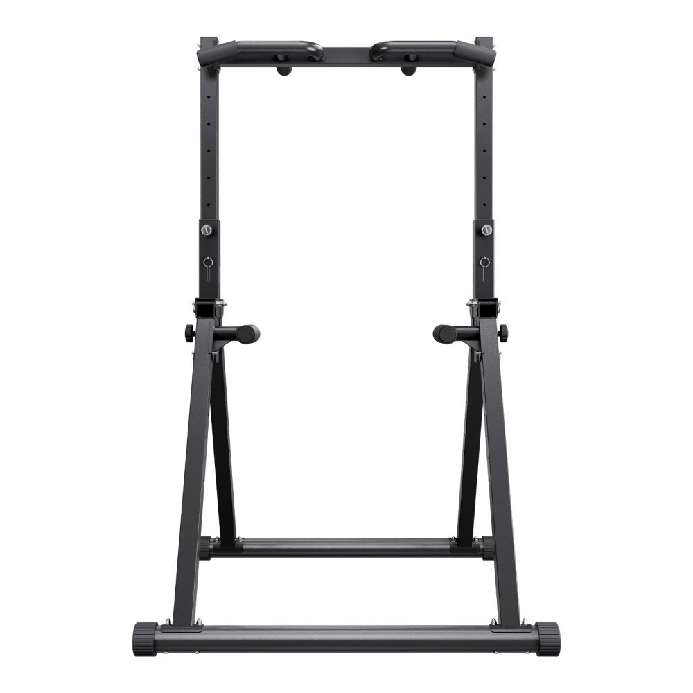 VEVOR Pull Up Bar, 330LBS Capacity Portable Pullup Bar Station, Pullup Bars Free Standing with Triangular Structure & Heavy-Duty Steel Tube, 9 Level Height Adjustment Gravity Fitness for Arms, Back