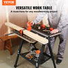 VEVOR Convertible Workstation, Dual-Function as Sawhorse/Workbench, Supports up to 1000 lbs, 7 Height Options, Durable Steel Frame, Compact Folding Design with Wood Clamp, Includes 4 Bench Dogs & 2