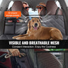 VEVOR Back Seat Extender for Dogs,Dog Hammock for Car Back seat,Waterproof Hard Bottom Dog Car Seat Cover for Back Seat 54"x24",Supports 400lbs with Mesh Window and Storage Pocket for Car, SUV