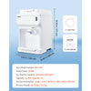 VEVOR Commercial Ice Shaver Crusher, 220lbs Per Hour Electric Snow Cone Maker with 4L Ice Cube Box, 350W 1500RPM Tabletop Shaved Ice Machine for Parties Events Bar, Home and Commercial Use (White)