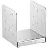 VEVOR 6"x 6" Post Base, 10Pcs Stainless Steel Adjustable Post Anchor Bracket(Internal 5.9 x 5.5"), Adjustable Post Base for Pavilion Deck Porch Handrail Railing Support Decorative Anchor Plate