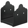 VEVOR 6x6 Post Base 2 Pcs, Inner Size 5.9x5.55 inch / 150x141 mm Post Brackets, Heavy Duty Carbon Steel Decking Posts, Wood Posts Brackets for Pavilion Deck Railing Support Deck Base Plate, Black