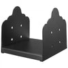 VEVOR 8x8 Post Base 2 Pcs, Inner Size 7.9x7.5 inch / 200x190 mm Post Brackets, Heavy Duty Carbon Steel Decking Posts, Wood Posts Brackets for Pavilion Deck Railing Support Deck Base Plate, Black