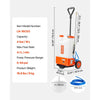 VEVOR Battery Powered Backpack Sprayer with Cart, 0-94 PSI Adjustable Pressure, 4 Gallon Tank on Wheels, with 8 Nozzles and 2 Wands, 12V 7.2Ah Battery, Wide Mouth Lid for Weeding, Spraying, Cleaning