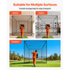 VEVOR Golf Batting Cage, 10 x 10 x 10 FT Golf Cage, Driving Hitting Cages with 3-Ply Knotless Polyester, Golfs Target & 9-Hole Baseball Target, Golfs Hitting Net for Indoor, Outdoor, Backyard