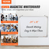 VEVOR Magnetic Whiteboard, 24 x 18 Inches, Dry Erase Board for Wall with Aluminum Frame, White Board Includes 1 Magnetic Erase & 2 Dry Erase Marker & Movable Tray for Office Home Restaurant and School