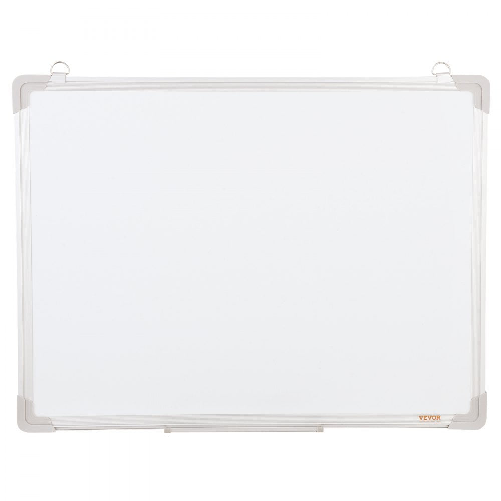 VEVOR Magnetic Whiteboard, 24 x 18 Inches, Dry Erase Board for Wall with Aluminum Frame, White Board Includes 1 Magnetic Erase & 2 Dry Erase Marker & Movable Tray for Office Home Restaurant and School