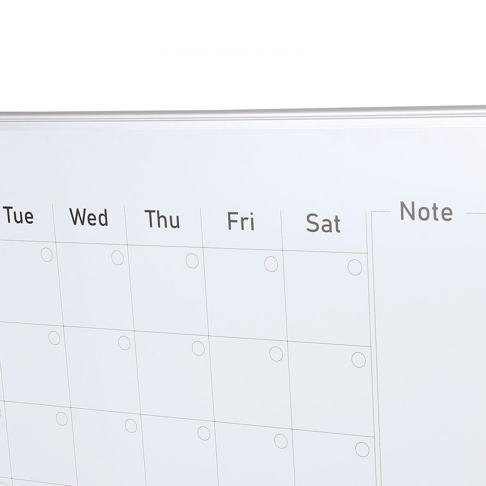 VEVOR Calendar Whiteboard, 36 x 24 Inches Magnetic Dry Erase Calendar Board, Monthly Planner Whiteboard for Wall, 1 Magnetic Erase & 2 Dry Erase Marker & Movable Tray for Restaurant Office Home School