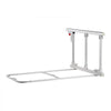 VEVOR Foldable Bed Rail for Elderly, 28 in Bedside Assist Rail with Fixing Strap, Adjustable Height Pipe Bedside Cane, High-Strength Metal Senior Bed Bar, Hand Guard Grab Fits King, Queen, Full, Twin