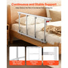 VEVOR Foldable Bed Rail for Elderly, 38 in Bedside Assist Rail with Fixing Strap, Adjustable Height Pipe Bedside Cane, High-Strength Metal Senior Bed Bar, Hand Guard Grab Fits King, Queen, Full, Twin
