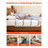 VEVOR Foldable Bed Rail for Elderly, 38 in Bedside Assist Rail with Fixing Strap, Adjustable Height Pipe Bedside Cane, High-Strength Metal Senior Bed Bar, Hand Guard Grab Fits King, Queen, Full, Twin