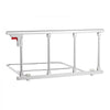 VEVOR Foldable Bed Rail for Elderly, 38 in Bedside Assist Rail with Fixing Strap, Adjustable Height Pipe Bedside Cane, High-Strength Metal Senior Bed Bar, Hand Guard Grab Fits King, Queen, Full, Twin