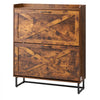 VEVOR Shoe Cabinet with 2 Flip Drawers, Farmhouse Shoes Storage Cabinet with Metal Legs and Anti-Tipping Device, Freestanding Shoe Organizer Ideal for Entryway, Hallway, Bedroom, Living Room, Brown
