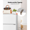 VEVOR Shoe Cabinet with 3 Flip Drawers, Modern Shoes Storage Cabinet with Anti-Tipping Device, Freestanding Shoe Rack Organizer, Ideal for Entryway, Hallway, Bedroom, Living Room, Closet, White