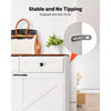 VEVOR Shoe Cabinet with 2 Flip Drawers, Farmhouse Shoes Storage Cabinet with 2 Drawers and Anti-Tipping Device, Freestanding Shoe Organizer Ideal for Entryway, Hallway, Bedroom, Living Room, White