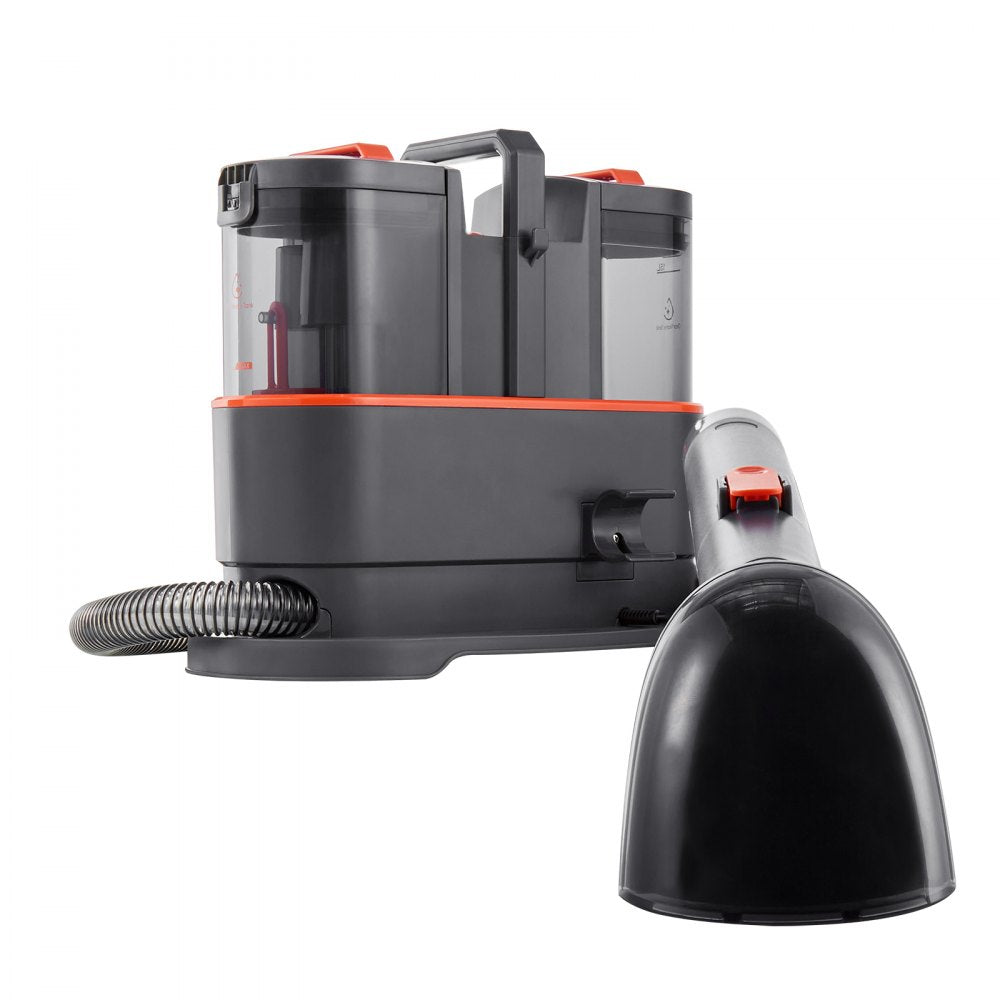 VEVOR Carpet Cleaner Machine, 50.72 oz Clean Water Tank & 27.05 oz Dirty Water Tank, Portable Upholstery Shampooer, 11.5Kpa Handheld Furniture Extractor, Spot and Stain Deep Cleaner for Rug Couch Car