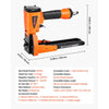 VEVOR Pneumatic Carton Closing Stapler, 13 Gauge Pneumatic Cardboard Staple Gun for 1-3/8 inch Crown 5/8" & 3/4" Length, Depth-Adjustable 70-120 PSI Air Staple Gun for Boxes Carton Closing, Packaging