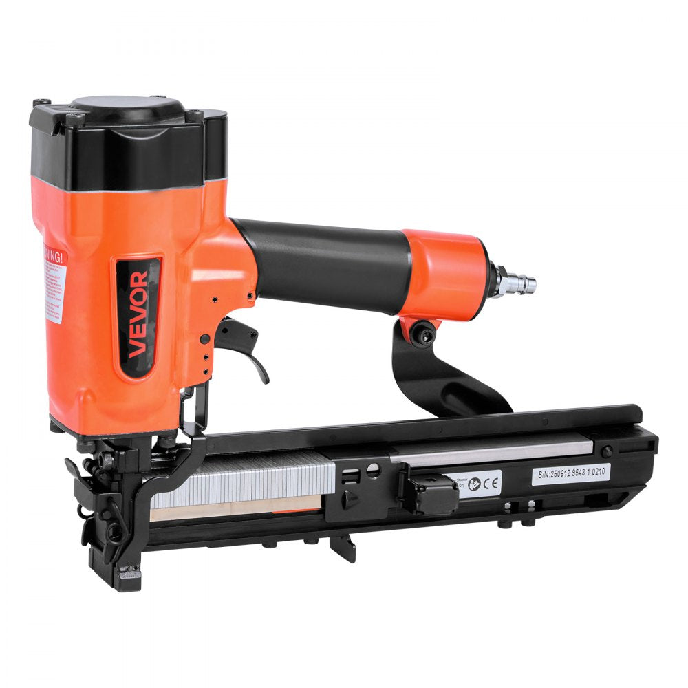 VEVOR Pneumatic Staple Gun, 16 Gauge 1-inch Wide Crown Pneumatic Stapler 5/8" to 1-1/2" Length, 70-120PSI Air Staple Gun with Two Firing Modes for Roof Decking, Wall Sheathing, Fencing, Subflooring