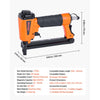 VEVOR Pneumatic Staple Gun, 20 Gauge T50 Pneumatic Upholstery Stapler for 7/16" Crown 5/32"-5/8" Length Staples, 70-110 PSI Air Staple Gun for Woodworking, Upholstering, Fabric, Crafts, DIY Projects