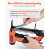 VEVOR Pneumatic Staple Gun, 20 Gauge Long-Nose Upholstery Stapler for 50 Series Fine Wire Staples 1/2-inch Crown 1/4"-5/8" Length, Max 110PCS Loading Air Staple Gun for Upholstering, Woodworking, DIY