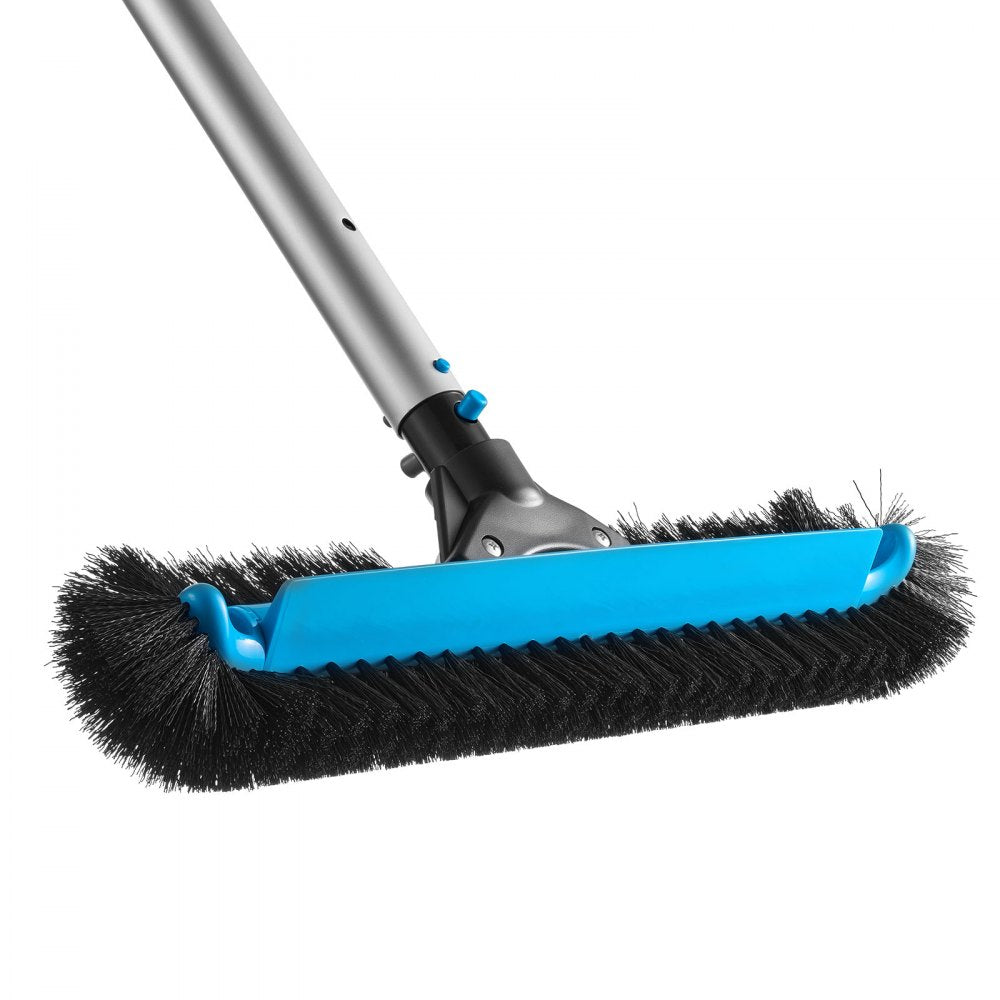 VEVOR Pool Brush Head, 20 Inch Scrub Brushes with Nylon Bristles and Aluminum Pole Connector, Heavy Duty Curved Brush Head for Cleaning Inground/Above Ground Swimming Pool Walls, Pole Not Included