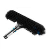 VEVOR Pool Brush Head, 20 Inch Scrub Brushes with Nylon Bristles and Aluminum Pole Connector, Heavy Duty Curved Brush Head for Cleaning Inground/Above Ground Swimming Pool Walls, Pole Not Included