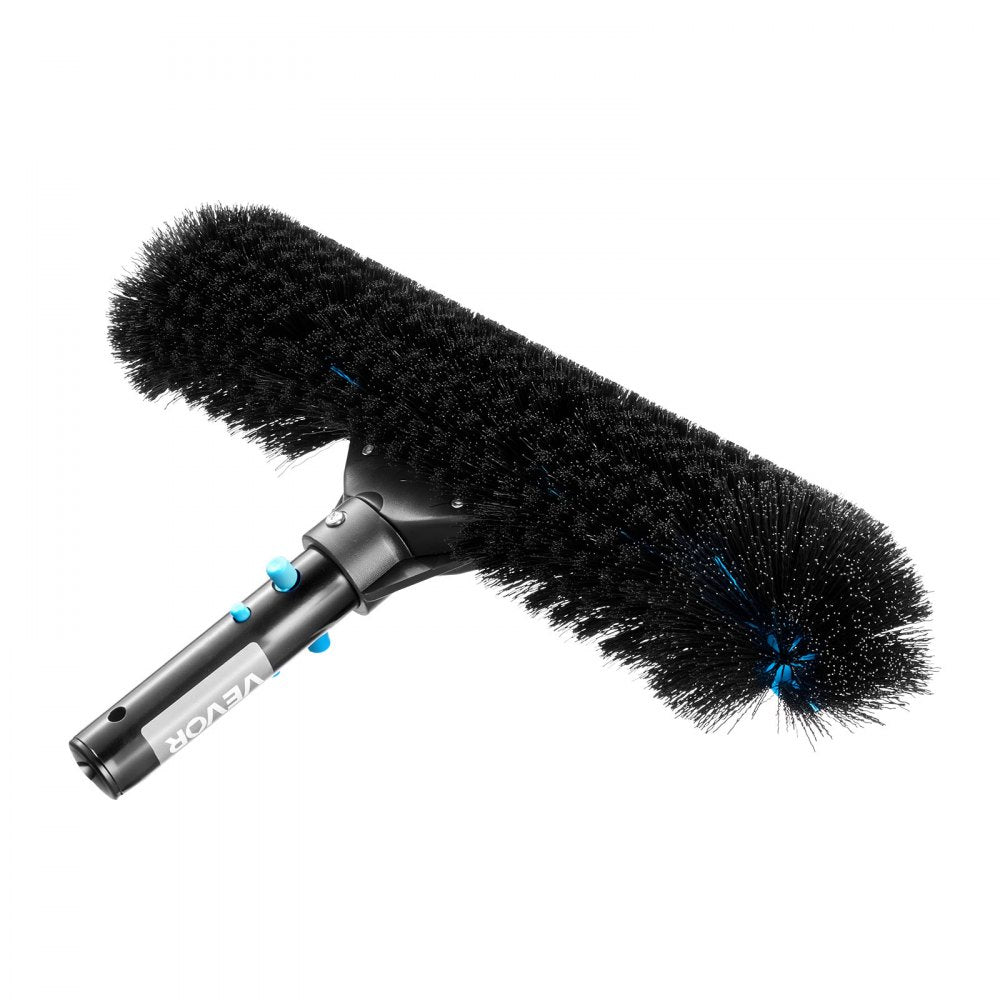 VEVOR Pool Brush Head, 20 Inch Scrub Brushes with Nylon Bristles and Aluminum Pole Connector, Heavy Duty Curved Brush Head for Cleaning Inground/Above Ground Swimming Pool Walls, Pole Not Included