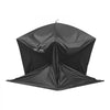 VEVOR Pop Up Ice Fishing Tent 3-4 Person 90 x 90 x 77 in Portable Shelter, for Winter Fishing, 58 sq ft Area, 300D Oxford Fabric Hub-Style Shanty, Ice Cube with Anchors, Ropes, Carrying Bag, Black