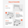 VEVOR Metal Headboard, Queen Size Headboard with Adjustable Height, Metal Headboard for Queen Size Bed, W59.65 x H40.55 x D1.5 inches, Ideal for Bedroom, Hotel, Homestay, Dormitory, Black