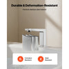 VEVOR Roman Tub Faucet, 3 Hole Waterfall Bathtub Faucet, Bath Tubs Faucets Set with 2 Handles, Roman Tub Faucets Deck Mount for Pet Washing, Baby Care, Adult Bathing, Silver, Right-Angle Tub Faucet