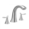 VEVOR Roman Tub Faucet, 3 Hole Waterfall Bathtub Faucet, Gooseneck Bath Tubs Faucets Set with 2 Handles, Deck Mount Bath Tub Faucets Set for Pet Washing, Adult Bathing, Brushed Stainless Steel