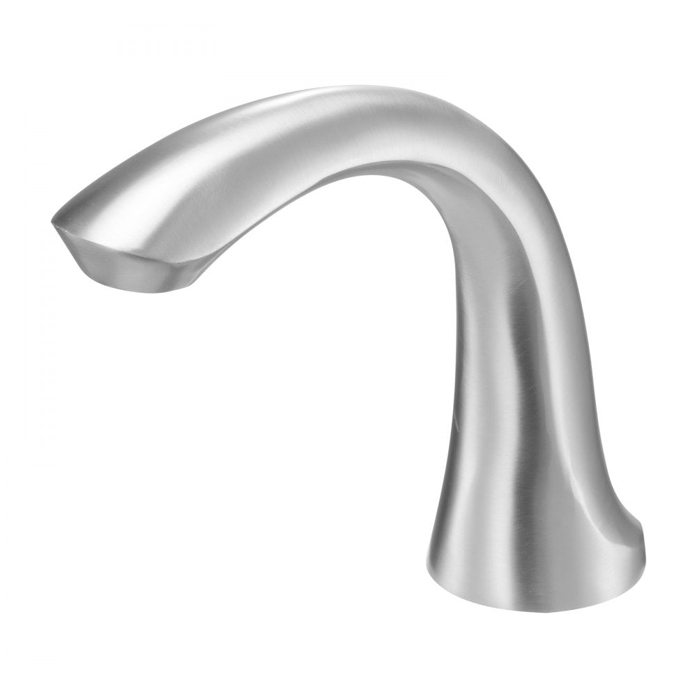 VEVOR Roman Tub Faucet, 3 Hole Waterfall Bathtub Faucet, Gooseneck Bath Tubs Faucets Set with 2 Handles, Deck Mount Bath Tub Faucets Set for Pet Washing, Adult Bathing, Brushed Stainless Steel