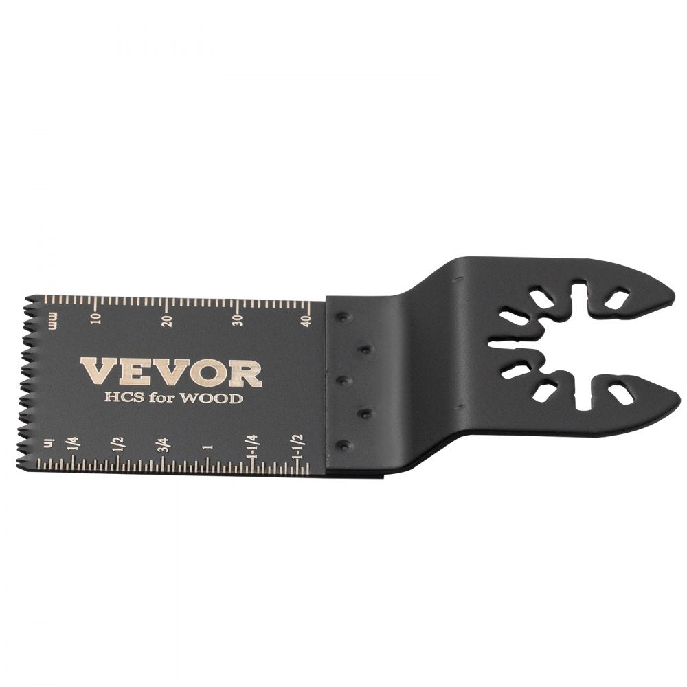 VEVOR 100PCS Oscillating Saw Blades, Quick Release Multitool Blades Kit, HCS Tool Blades for Wood Plastic, Compatible with Dewalt Dremel Fein Worx Bosch Makita Milwaukee