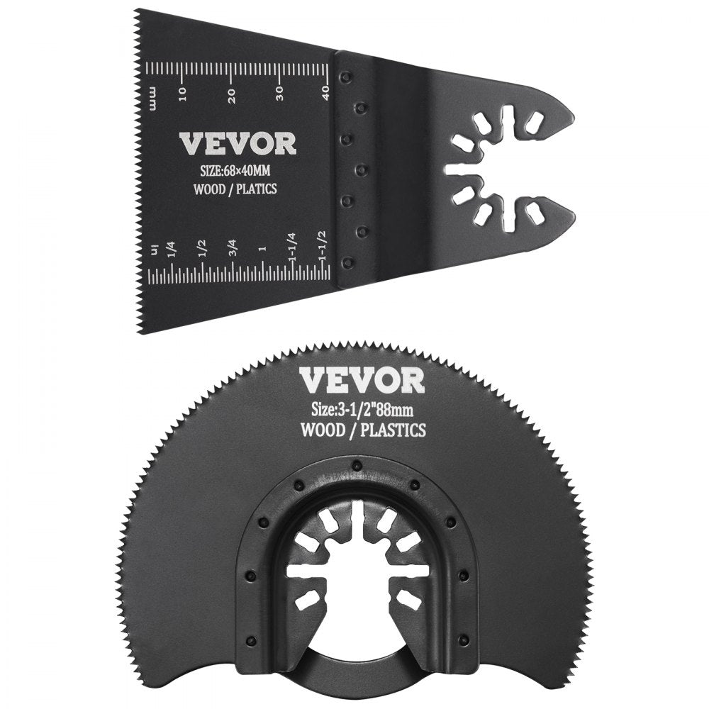 VEVOR 30PCS Multi Tool Blades Kits, Universal Quick Release Oscillating Saw Blades, 8 Types Wood Metal Plastic Oscillating Tool Blades, Fit Dewalt Bosch Milwaukee Hitachi Chicago Craftsman