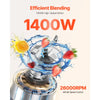 VEVOR Blender for Smoothies, 61 oz 1400W, Professional Blender with Powerful Motor, Multi-Functional Food Processing Blender for Smoothie/Milkshake/Juice, Fits for Kitchen