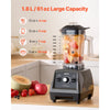 VEVOR Blender for Smoothies, 61 oz 1400W, Professional Blender with Powerful Motor, Multi-Functional Food Processing Blender with 2 Cups for Smoothie/Milkshake/Juice, Fits for Kitchen
