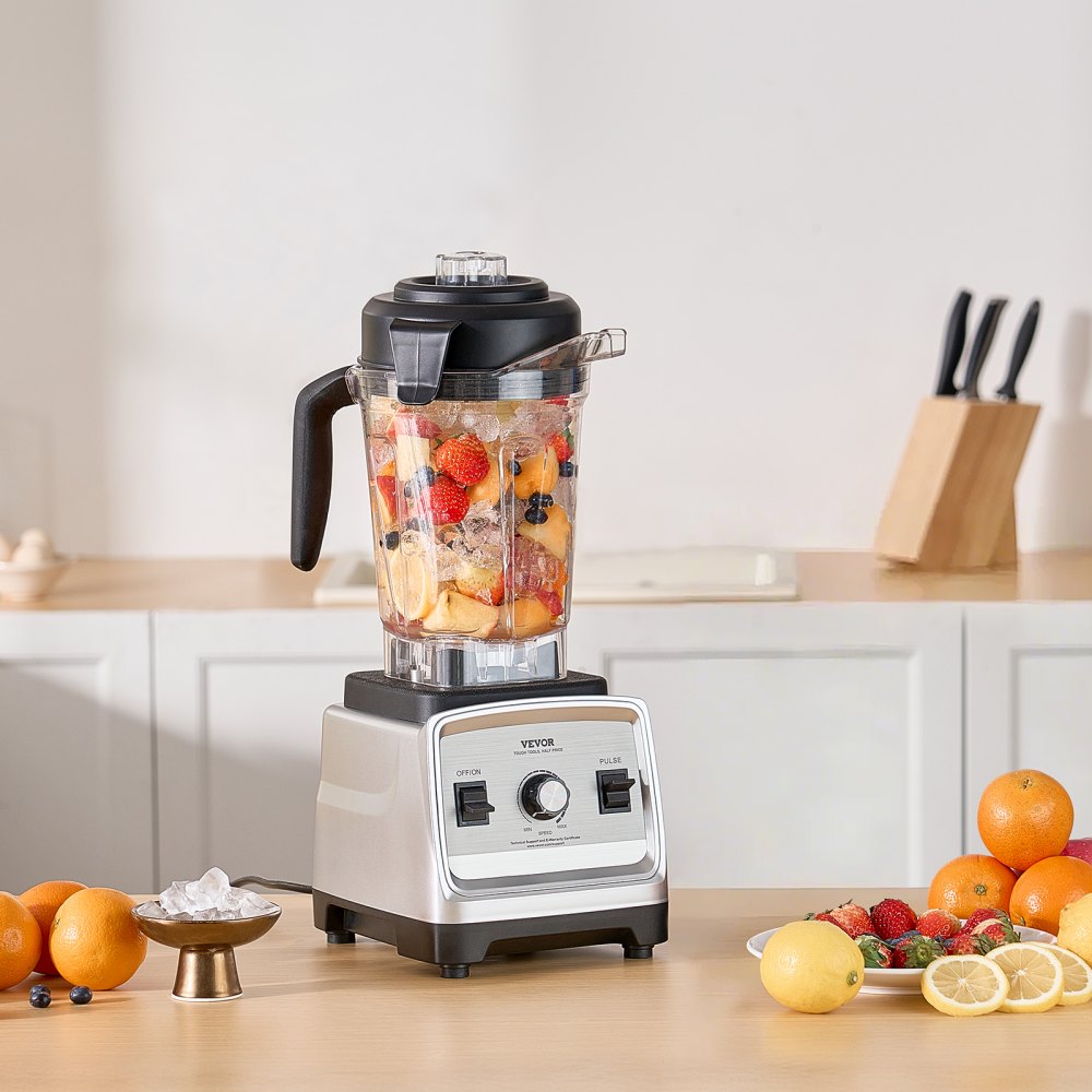 VEVOR Blender for Smoothies, 85 oz 1400W, Professional Blender with Powerful Motor, Multi-Functional Food Processing Blender for Smoothie/Milkshake/Juice, Fits for Kitchen