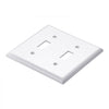 VEVOR Toggle Light Switch Wall Plates, 2-Gang Switch Electrical Outlet Covers, Standard Size 4.61in L x 4.53in H Unbreakable Polycarbonate Thermoplastic Faceplate for Receptacle Outlet&Switch(5 Pack, White)